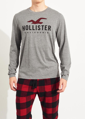 Пижама (лонгслив, брюки) Hollister (181268961)