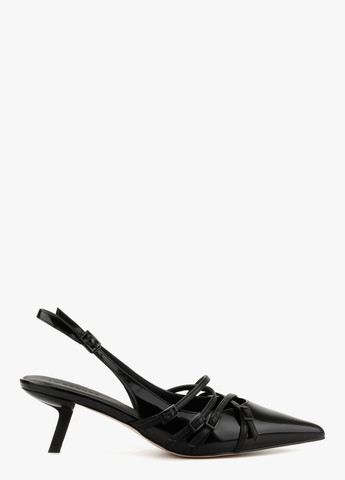 Le'BERDES Туфли слингбеки черный з натуральная кожа, украина — лето (370483468)