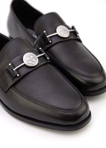 Respect Туфлі лофери чорний з натуральна шкіра, україна — демісезон (306619487)