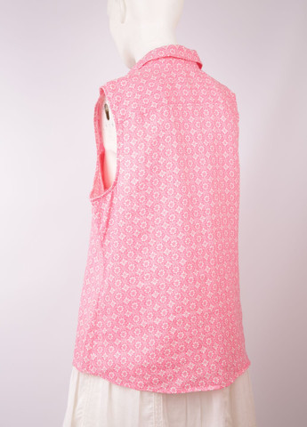 Розовая кэжуал рубашка с цветами Talbots