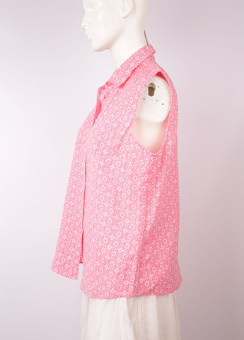 Розовая кэжуал рубашка с цветами Talbots