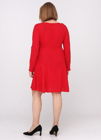 Красное кэжуал платье Care Label однотонное