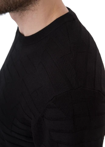 Чорний зимовий джемпер Emporio Armani