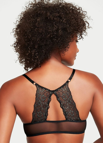 Черный демисезонный комплект (бюстгальтер, трусики) Victoria's Secret