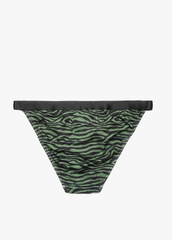 Зеленые купальные трусики-плавки с животным (анималистичным) принтом KOTON