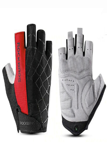 Велорукавиці універсальні рукавички з обрізаними пальцями (9454332-В) Розмір S Чорно-червоні Francesco Marconi (230586702)
