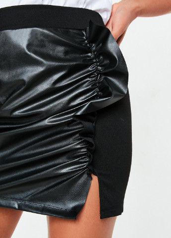 Черная кэжуал однотонная юбка Missguided