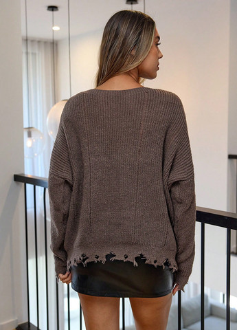 Медный демисезонный свитер Emery Rose