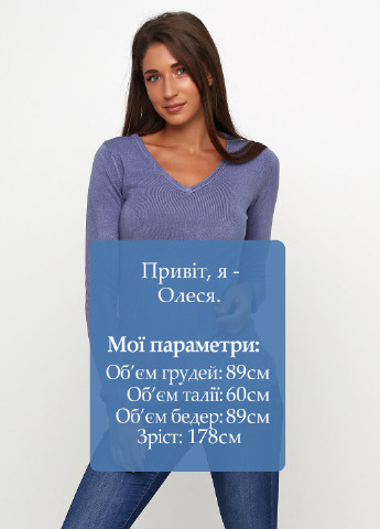 Сіро-синій демісезонний пуловер пуловер CHD