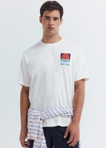 Біла футболка Springfield