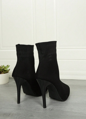 Чорні демісезонна ботильйони SHEIN