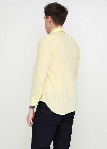 Светло-желтая рубашка однотонная Ralph Lauren