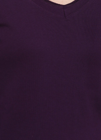 Фиолетовый демисезонный кэжуал лонгслив Colours однотонный