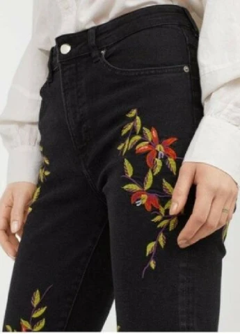 Джинси з вишивкою Jeans with embroidery H&M - (251974070)