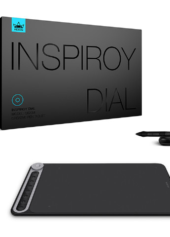 Графічний планшет Inspiroy Dial Q620M + рукавичка Huion inspiroy dial q620m + перчатка (174515795)