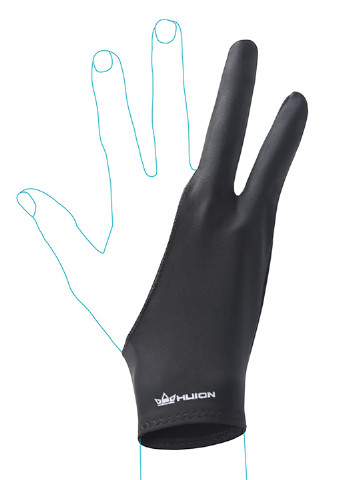 Графічний планшет Inspiroy Dial Q620M + рукавичка Huion inspiroy dial q620m + перчатка (174515795)