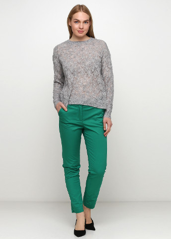 Зеленые кэжуал демисезонные зауженные брюки BRANDTEX COPENHAGEN