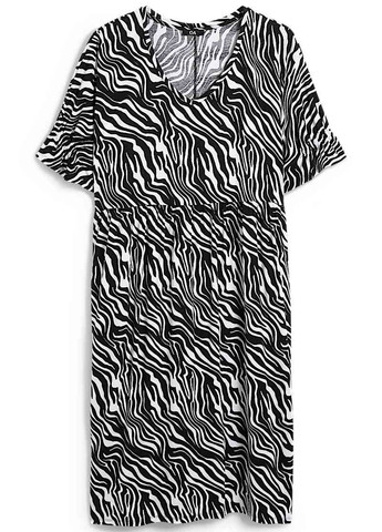 Чорно-білий кежуал сукня C&A зебра