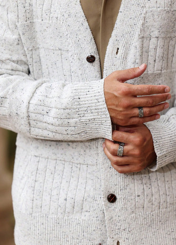 Молочный демисезонный кардиган SHEIN