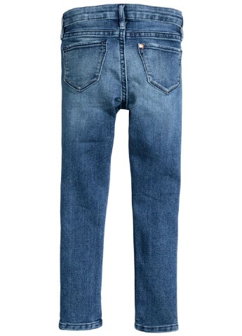 Темно-синие демисезонные зауженные джинсы H&M
