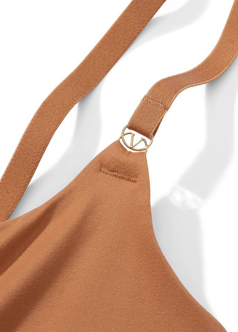 Коричневый топ бюстгальтер Victoria's Secret без косточек полиамид