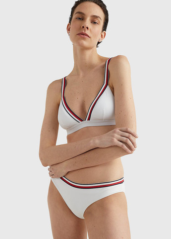 Белые купальные трусики-плавки однотонные Tommy Hilfiger
