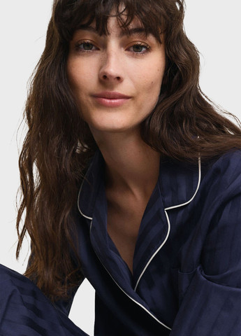 Темно-синяя всесезон пижама (рубашка, брюки) рубашка + брюки Gant