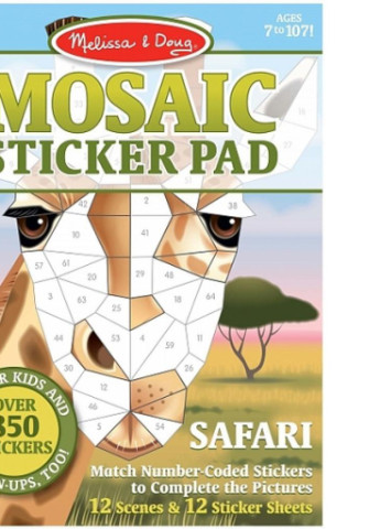 Набор для творчества Мозаичные наклейки Сафари (MD30160) Melissa&Doug (202365812)