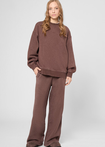 Коричневый свитшот PRPY меланж вышивка (366431579)