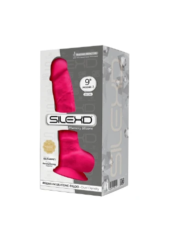 Фалоімітатор Tomas Pink (MODEL 1 size 9in), двошаровий, силікон + Silexpan, діаметр 4,9 см Silexd (254150640)