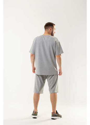 Сірий демісезонний комплект (футболка, шорти) Intruder