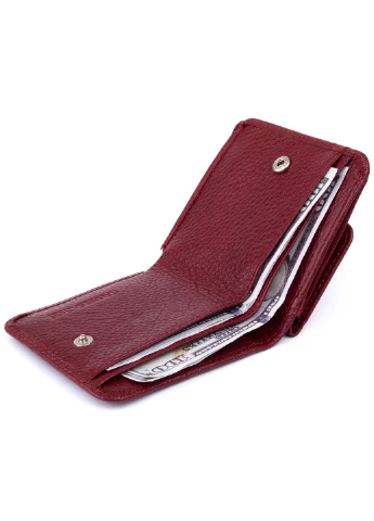 Жіночий шкіряний гаманець 9,5х9х1 см st leather (252129834)