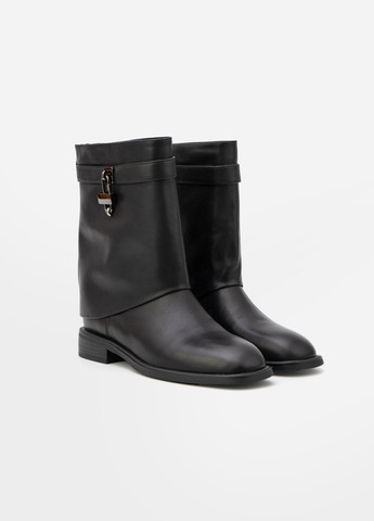 Черные осенние полусапоги Respect