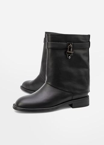 Черные осенние полусапоги Respect