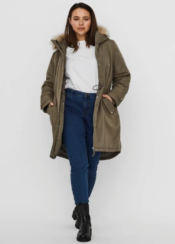 Оливковая (хаки) зимняя куртка Vero Moda