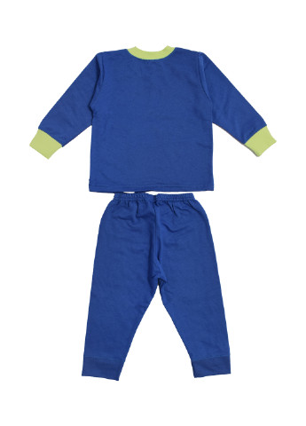 Синяя всесезон пижама (свитшот, брюки) Фламинго