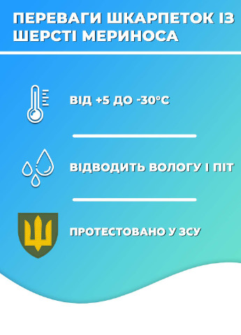 Термоноски мужские из шерсти Мериноса Размер 38-44 8442 Темно-серый 61623 DobraMAMA (254054089)