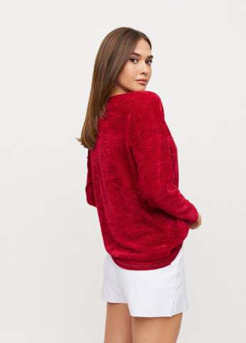 Бордовый демисезонный свитер роуз джемпер Karree Свитшот