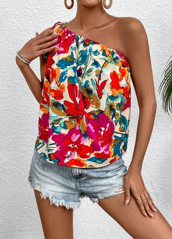 Комбинированная блуза SHEIN