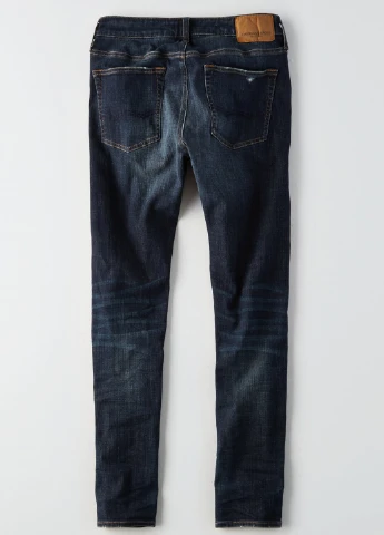 Темно-синие демисезонные джинсы American Eagle
