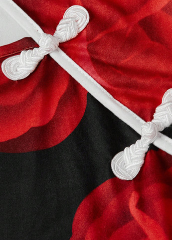 Черное коктейльное, праздничный, вечернее платье а-силуэт, футляр SHEIN розы