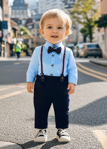 Комбінований демісезонний комплект (боді, штани) SHEIN