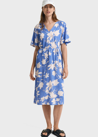 Блакитна кежуал сукня Gant з квітковим принтом