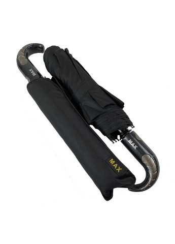 Чёрный мужской складной зонт-полуавтомат 99 см Max (193351238)