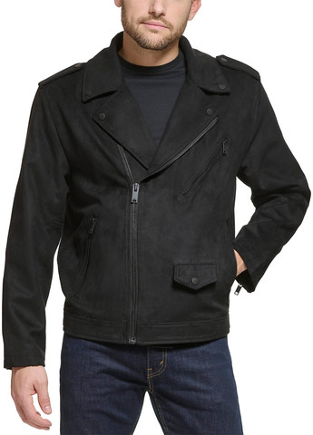 Черная демисезонная куртка косуха DKNY