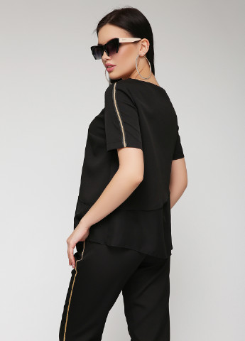 Черная летняя блуза TessDress