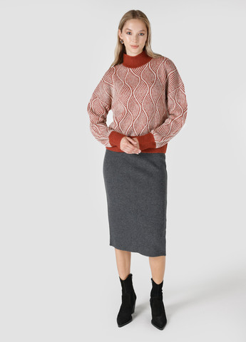 Терракотовый зимний свитер Colin's