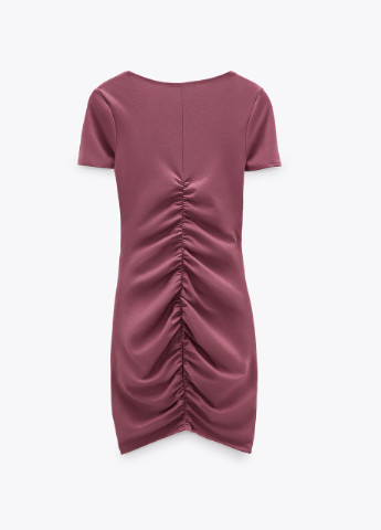 Пудрова кежуал плаття, сукня Zara однотонна