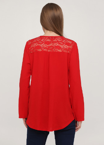 Красная демисезонная блуза No Brand