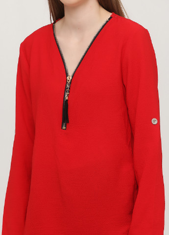 Красная демисезонная блуза No Brand